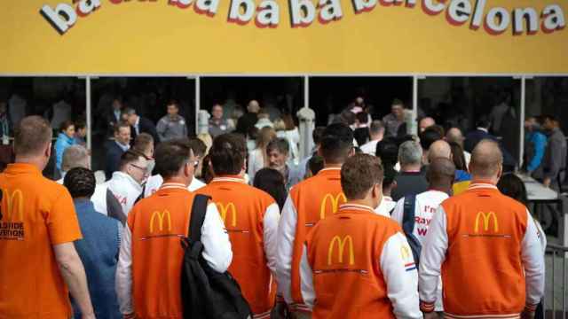 Los asistentes a la Convención de McDonald's, en Fira de Barcelona