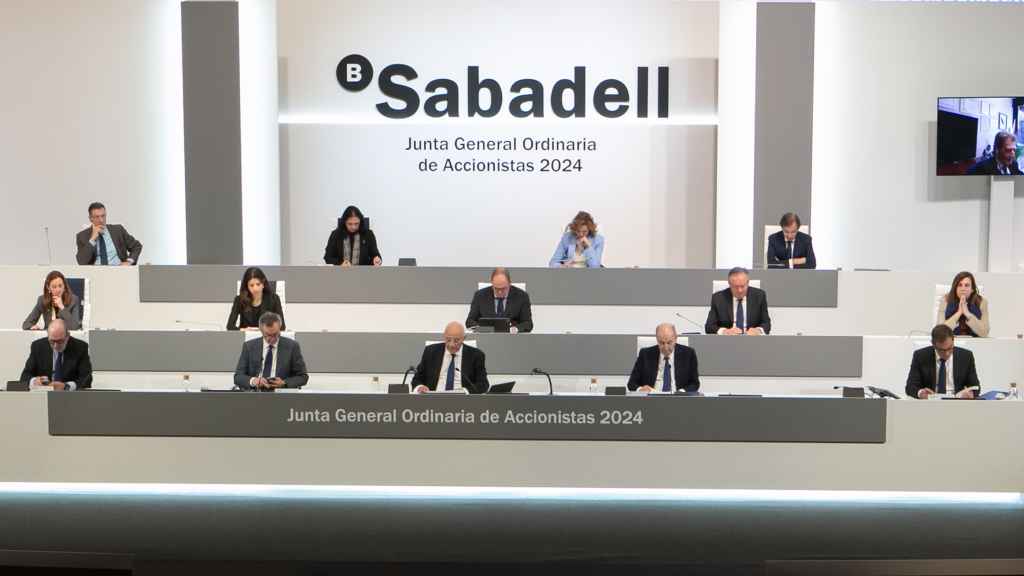 Imagen de la junta de accionistas de 2024 de Banco Sabadell