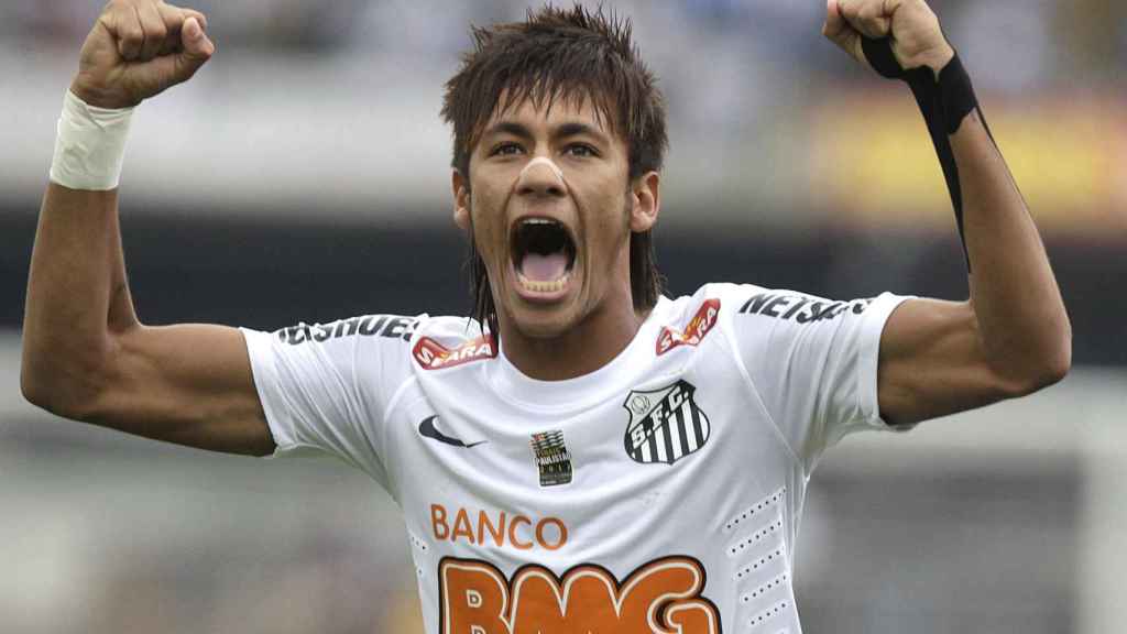 Neymar, en su etapa de futbolista del Santos