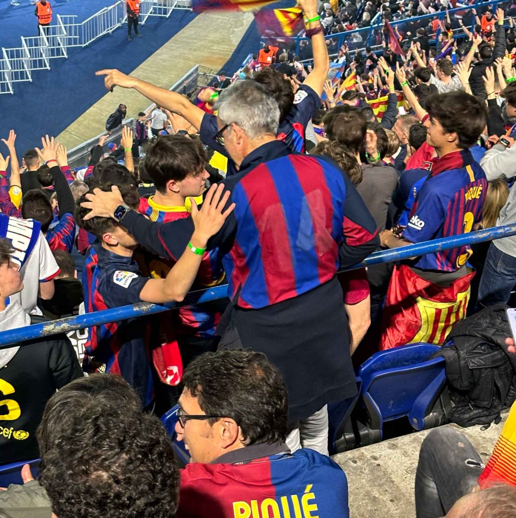 Víctor Font, en el Parque de los Príncipes