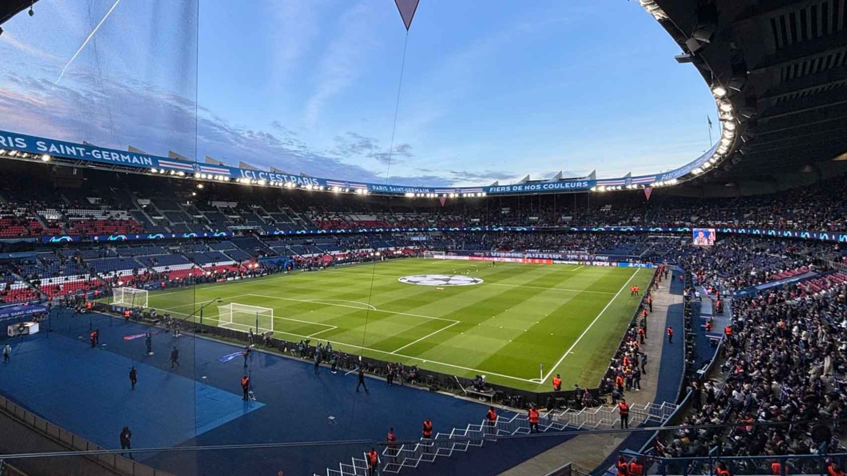 Parc des Princes, la casa del PSG, antes del partido contra el Barça