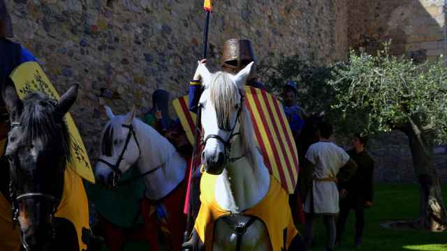Recreación de la leyenda de Sant Jordi de Montblanc