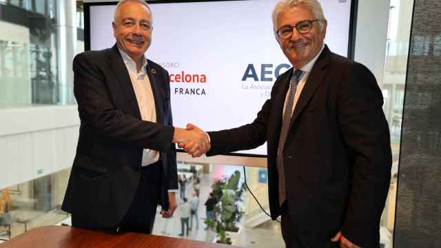 Pere Navarro (CZFB)  y José María Bonmatí (Aecoc)