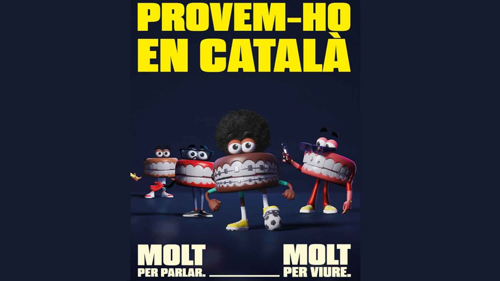Campaña de la Generalitat de Cataluña para imponer el uso del catalán