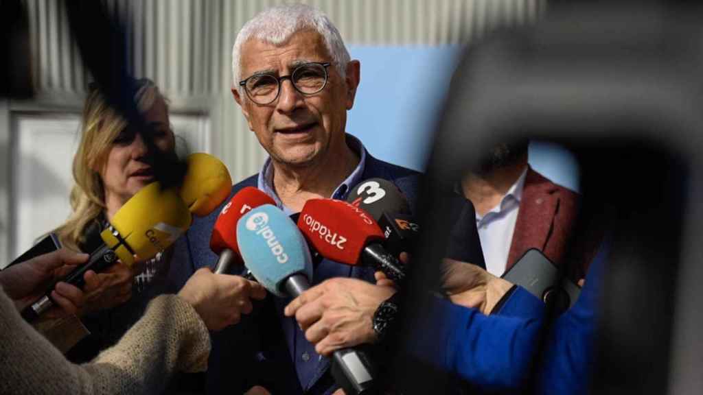 Manel Balcells, consejero catalán de Salud, en un contacto con medios