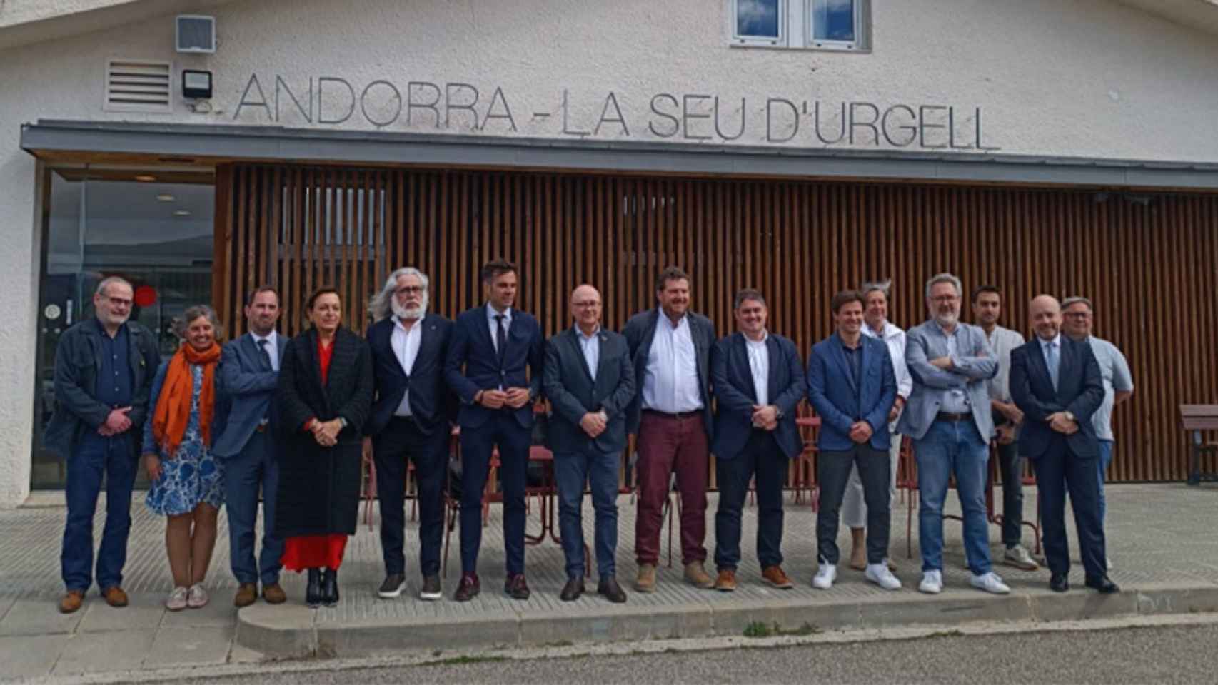 Miembros de la Mesa Estratégica del Aeropuerto de Andorra-La Seu d’Urgell