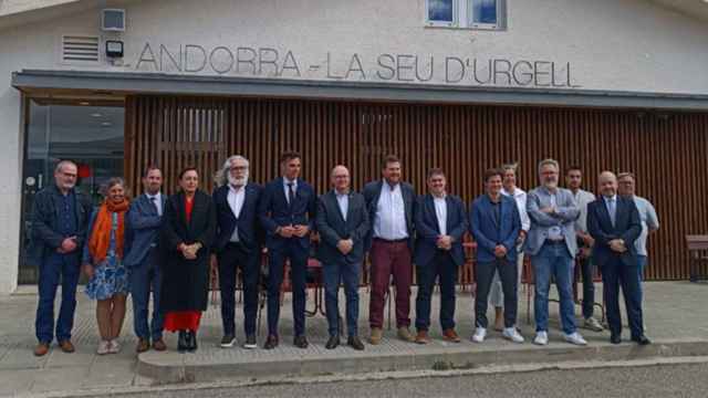 Miembros de la Mesa Estratégica del Aeropuerto de Andorra-La Seu d’Urgell