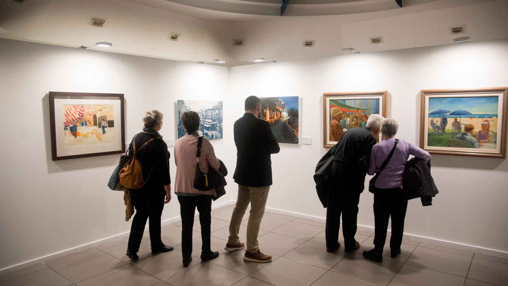 Visitantes de la exposición 'El Maresme pintat'