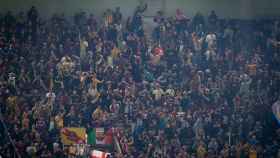 La afición del Barça presente en el estadio del PSG