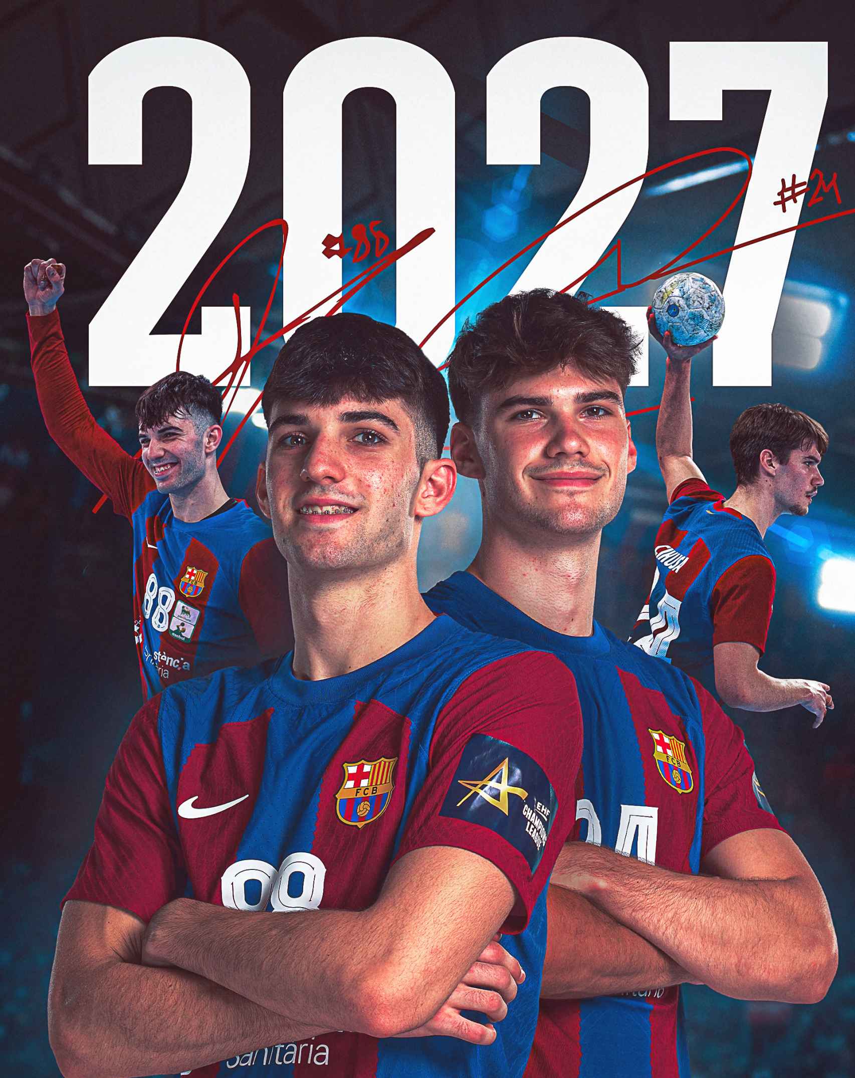 El Barça de balonmano anuncia la renovación de Petar y Djordje Cikusa hasta junio de 2027