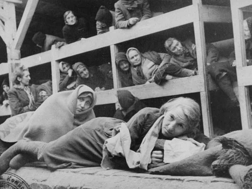 Mujeres prisioneras en Auschwitz