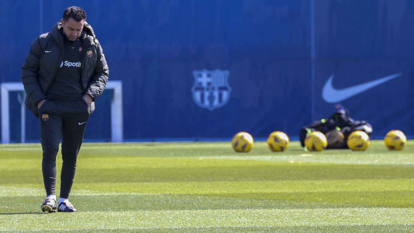 Xavi, antes de visitar el Santiago Bernabéu
