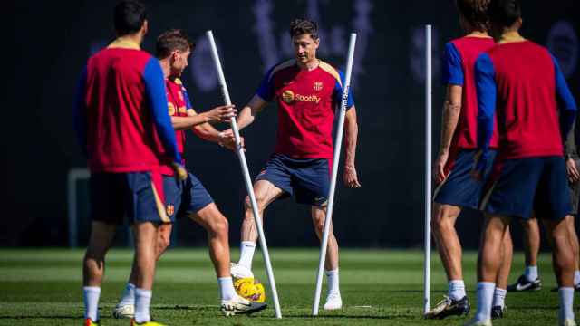 Los futbolistas del Barça se preparan para el clásico en el Santiago Bernabéu