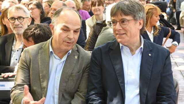 Jordi Turull i  Carles Puigdemont, en una imagen de archivo