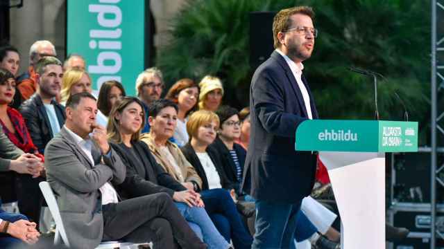 Pere Aragonès en el cierre de campaña de EH Bildu