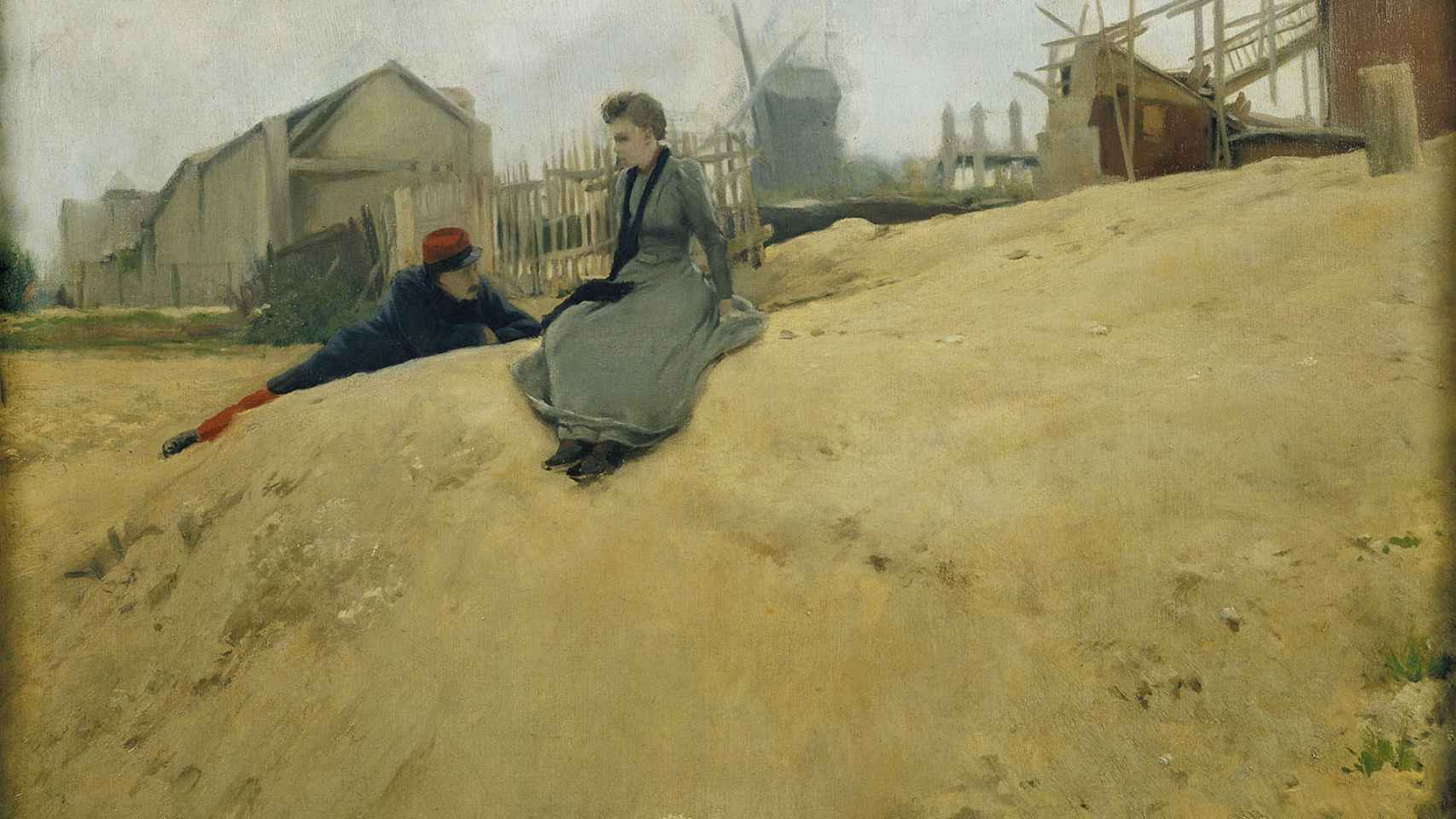 Suzanne Valadon, en la obra de Santiago Rusiñol 'En campaña', de 1891