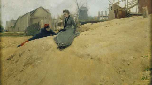 Suzanne Valadon, en la obra de Santiago Rusiñol 'En campaña', de 1891