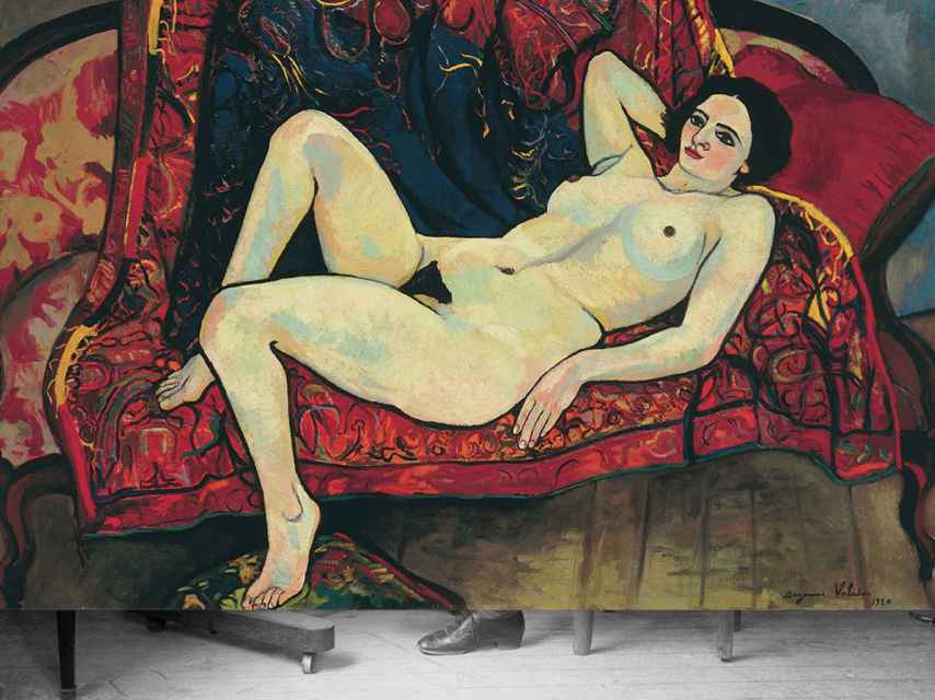 'Desnudo en el sofá rojo', 1920. Association de Amis du Petit Palais, Ginebra