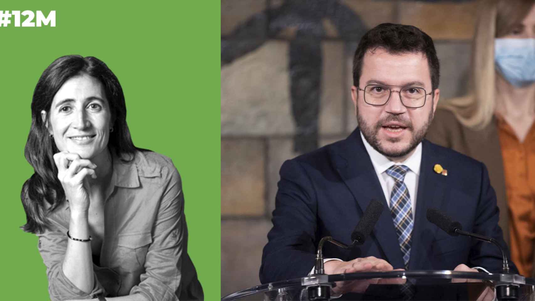 El presidente de la Generalitat y cabeza de lista de ERC en Barcelona para el 12M, Pere Aragonès, por Andrea Rodés