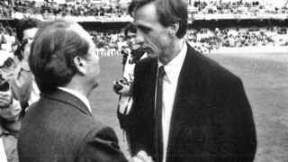 Laporta y Xavi, como Núñez con Cruyff