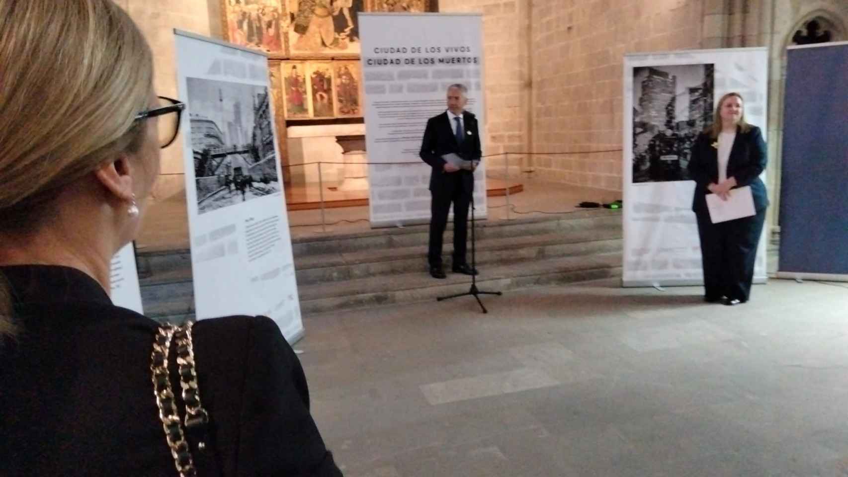 El cónsul de Israel, Yosef David Sánchez-Molina, en la inauguración de la exposición