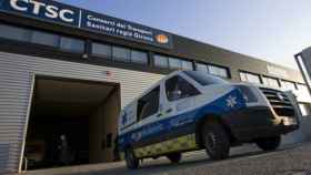 Imagen de una ambulancia del Consorci de Transport Sanitari Regió Girona (CTSC)