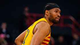 Jabari Parker, durante el partido del Barça de basket contra el Olympiakos