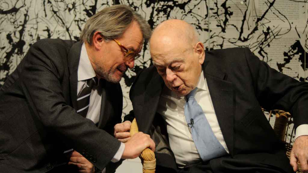 (I-D) Los expresidentes de Cataluña Artur Mas y Jordi Pujol