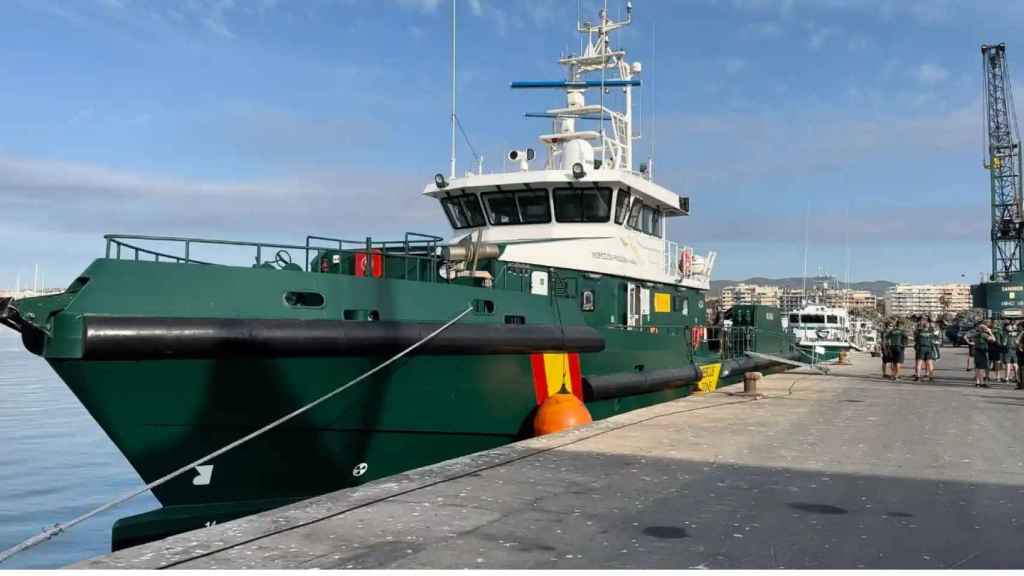 El dispositivo de la Guardia Civil en la regata preliminar de la Copa América en Vilanova en 2023