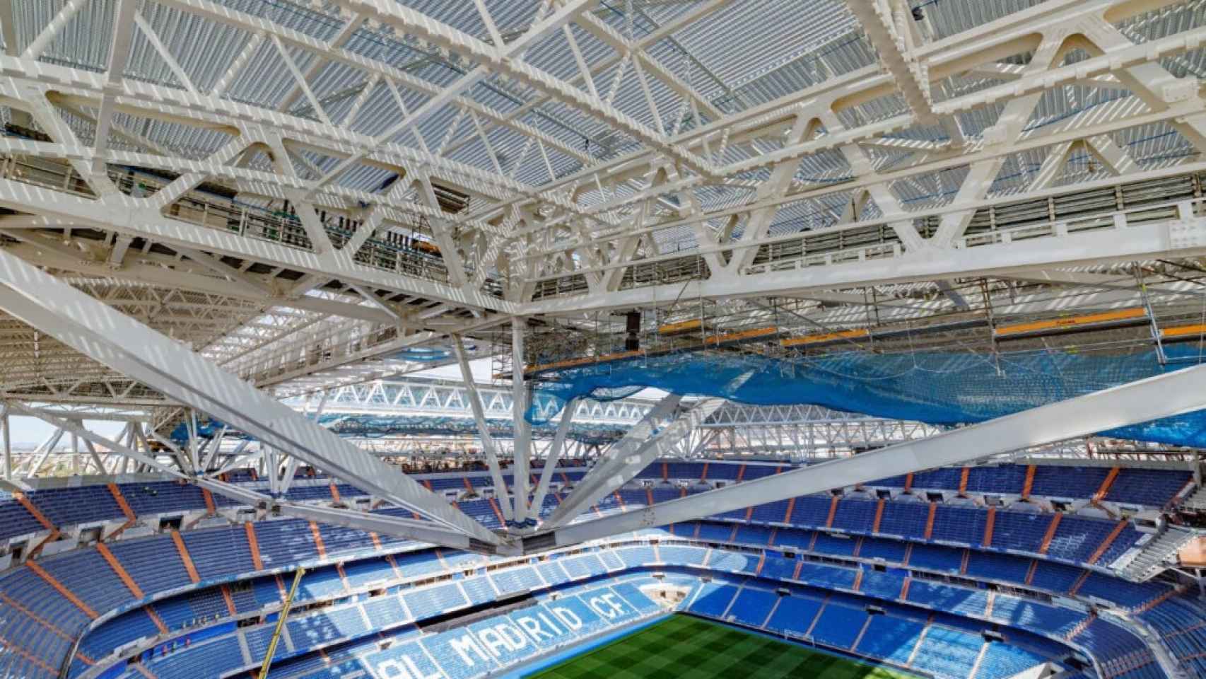 La cubierta de aluminio del Santiago Bernabéu