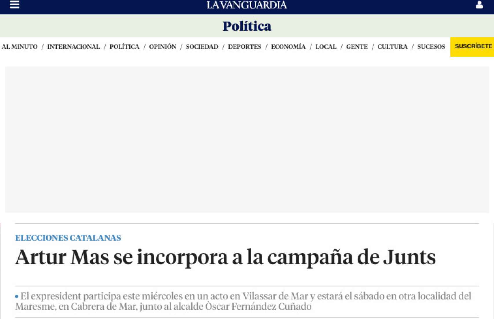 La Vanguardia, 1 de mayo de 2024