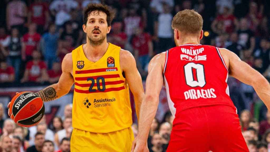 Laprovittola arma una jugada del Barça de basket en casa del Olympiakos