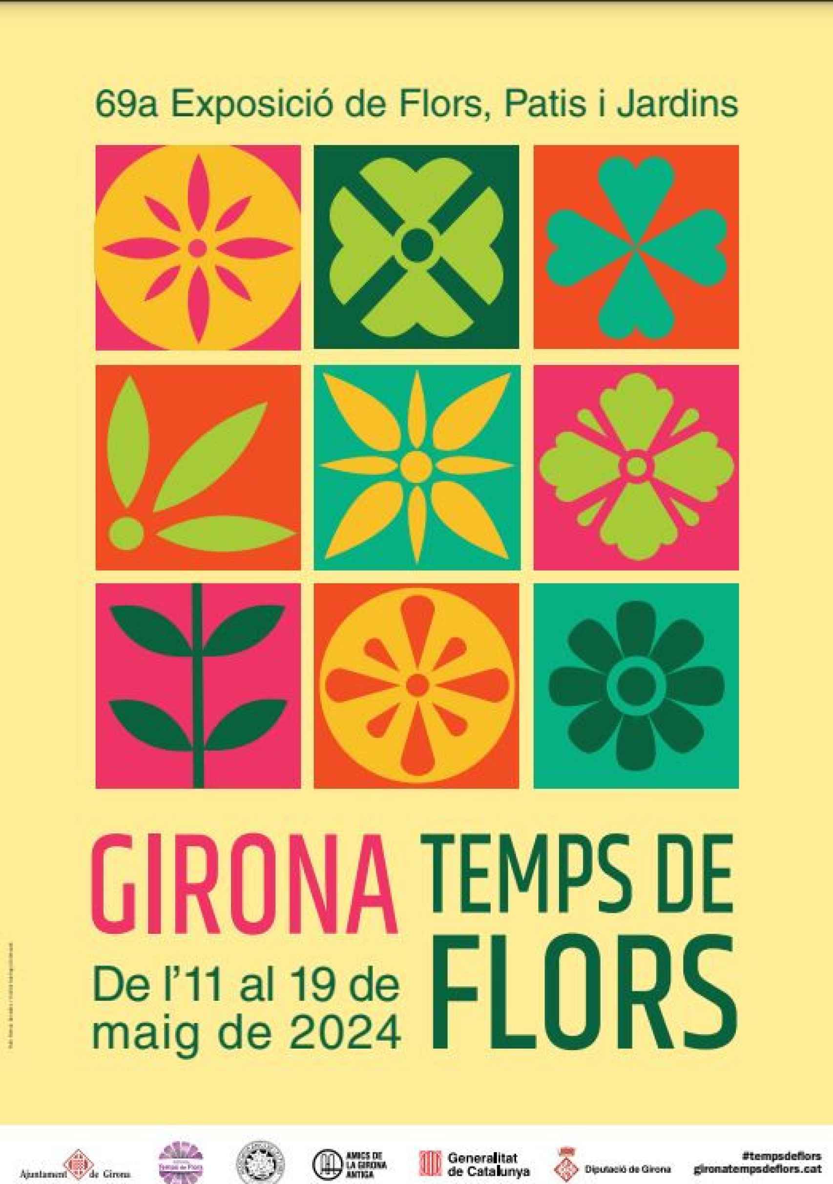 Cartel Girona Temps de Flors 2024