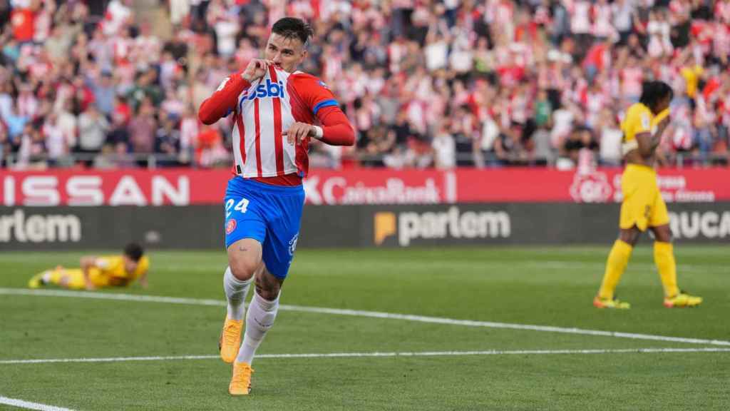 Portu celebra un gol al Barça