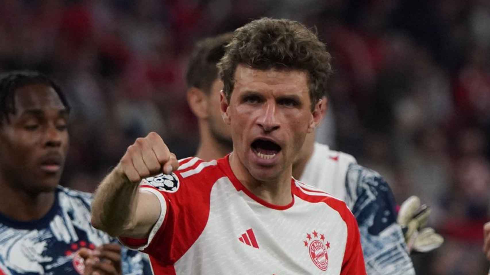 Thomas Muller, durante el partido del Bayern contra el Real Madrid