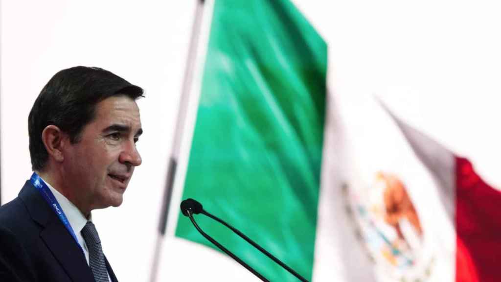 El presidente de BBVA, Carlos Torres, en su viaje a México