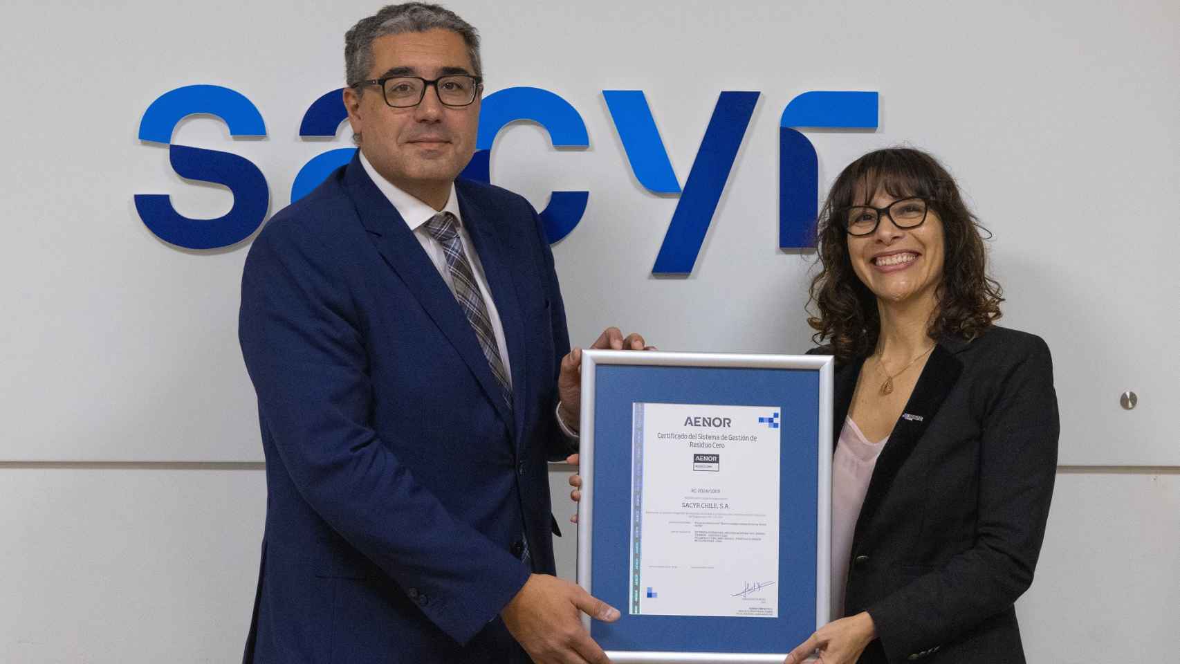 Sacyr recibe el certificado Residuo Cero de Aenor