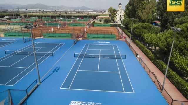 Pistas de tenis de la Emilio Sánchez Academy en Barcelona