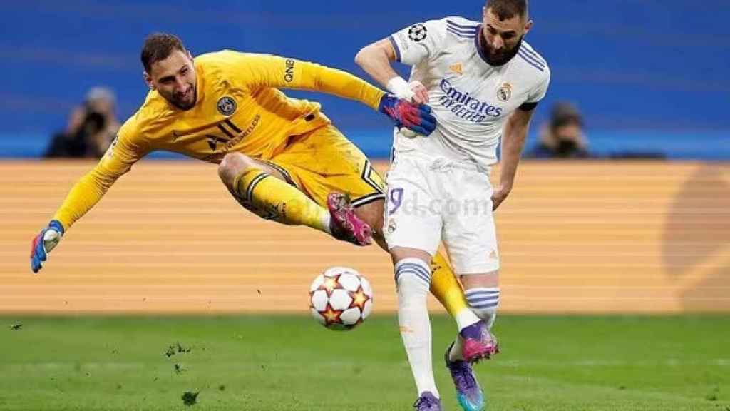 Fallo de Donnarumma en los octavos de final contra el Madrid en Champions