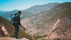 Hombre en la montaña