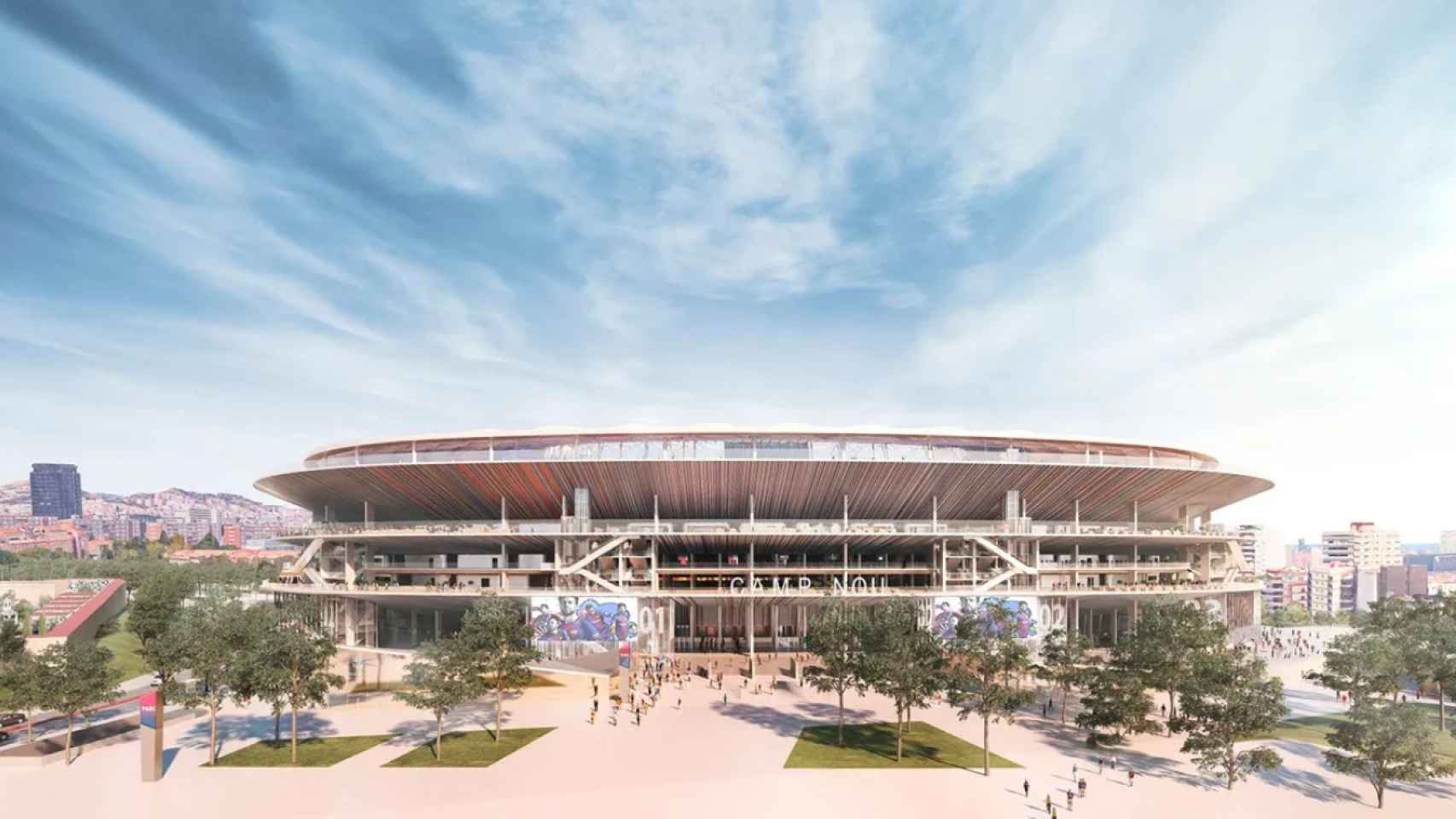 Una de las imágenes conceptuales del futuro Camp Nou