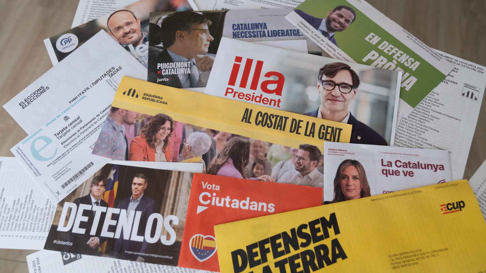 Propaganda electoral de los partidos para las elecciones catalanas del 12M