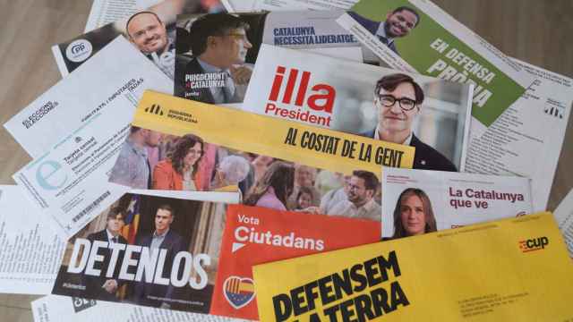 Propaganda electoral de los partidos para las elecciones catalanas del 12M