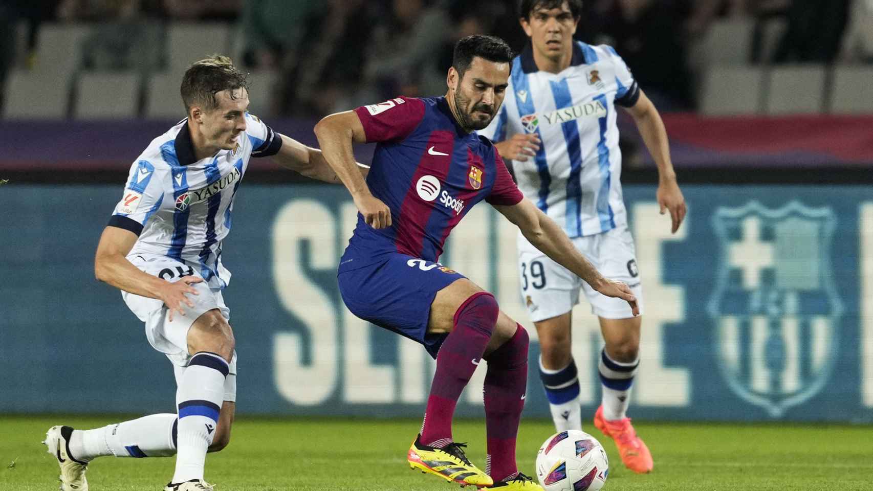 Gundogan, ante la Real Sociedad.