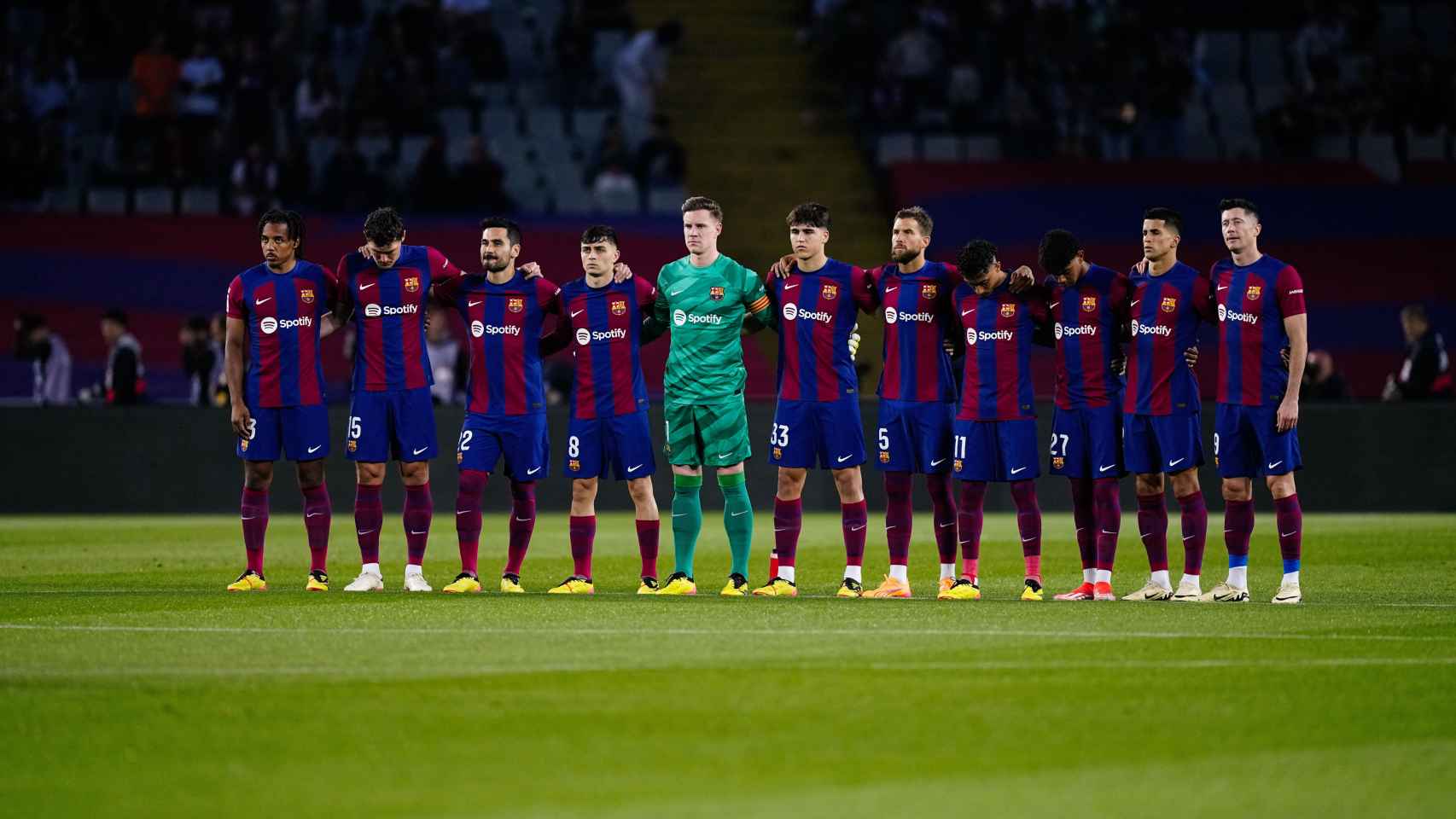 Alineación del Barça frente a la Real Sociedad