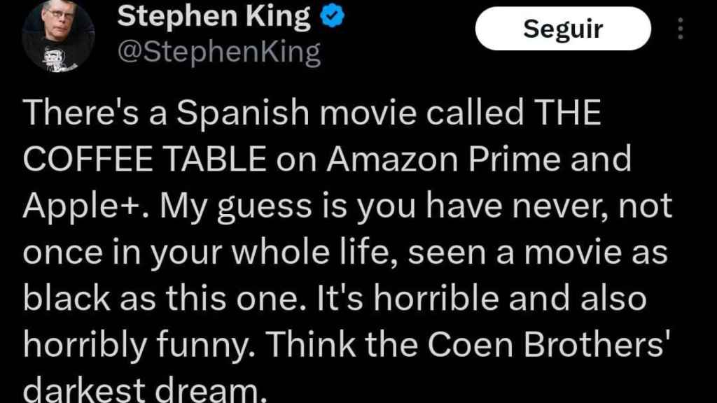 Tweet de Stephen King