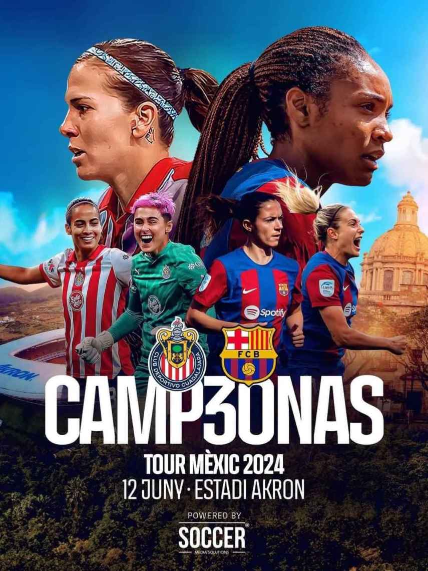 La imagen promocional del Barça Femenino de la gira en México