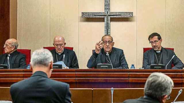 El arzobispo de Barcelona, Juan José Omella, en un acto de la Conferencia Episcopal