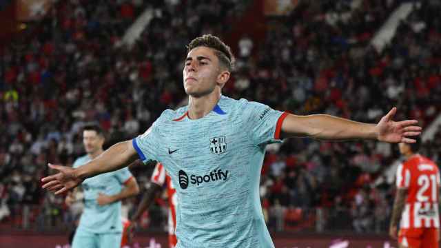 Fermín López celebra su gol contra el Almería