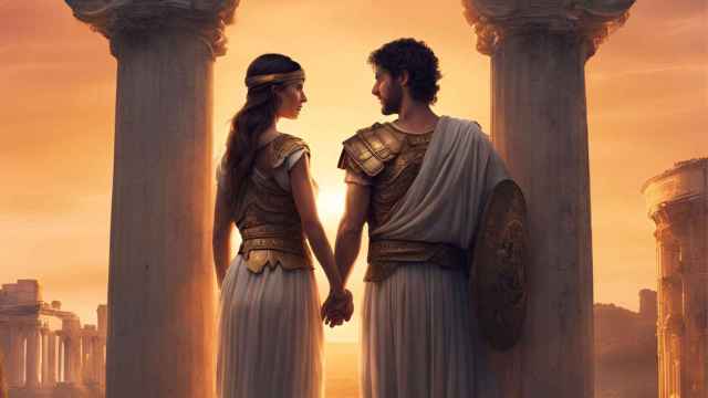 Una pareja de la antigua Roma, según la IA | CANVA